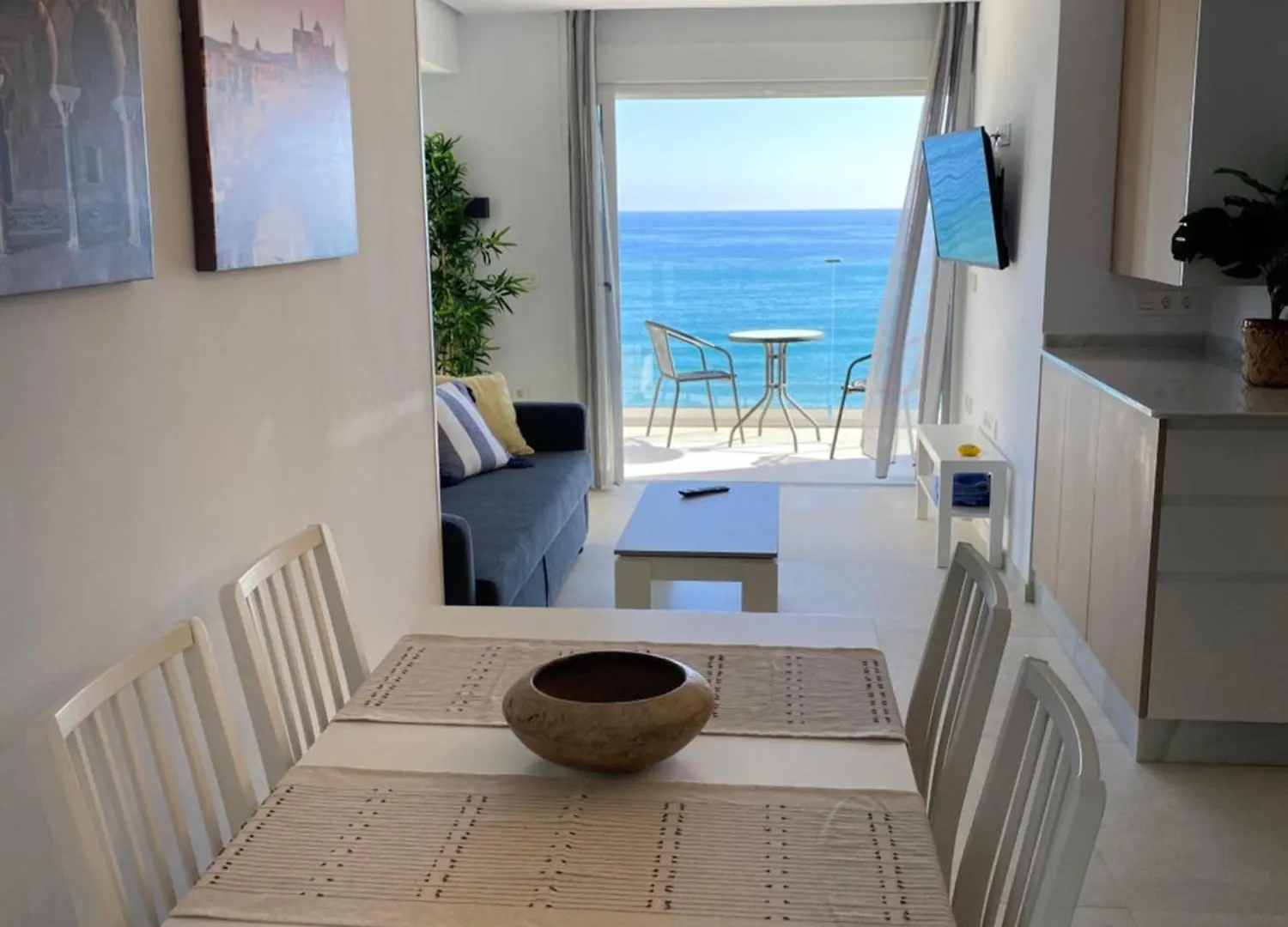 Apartamento Playa Malagueta Vistas Frontal Al Mar Con 2 Dormitorios Málaga