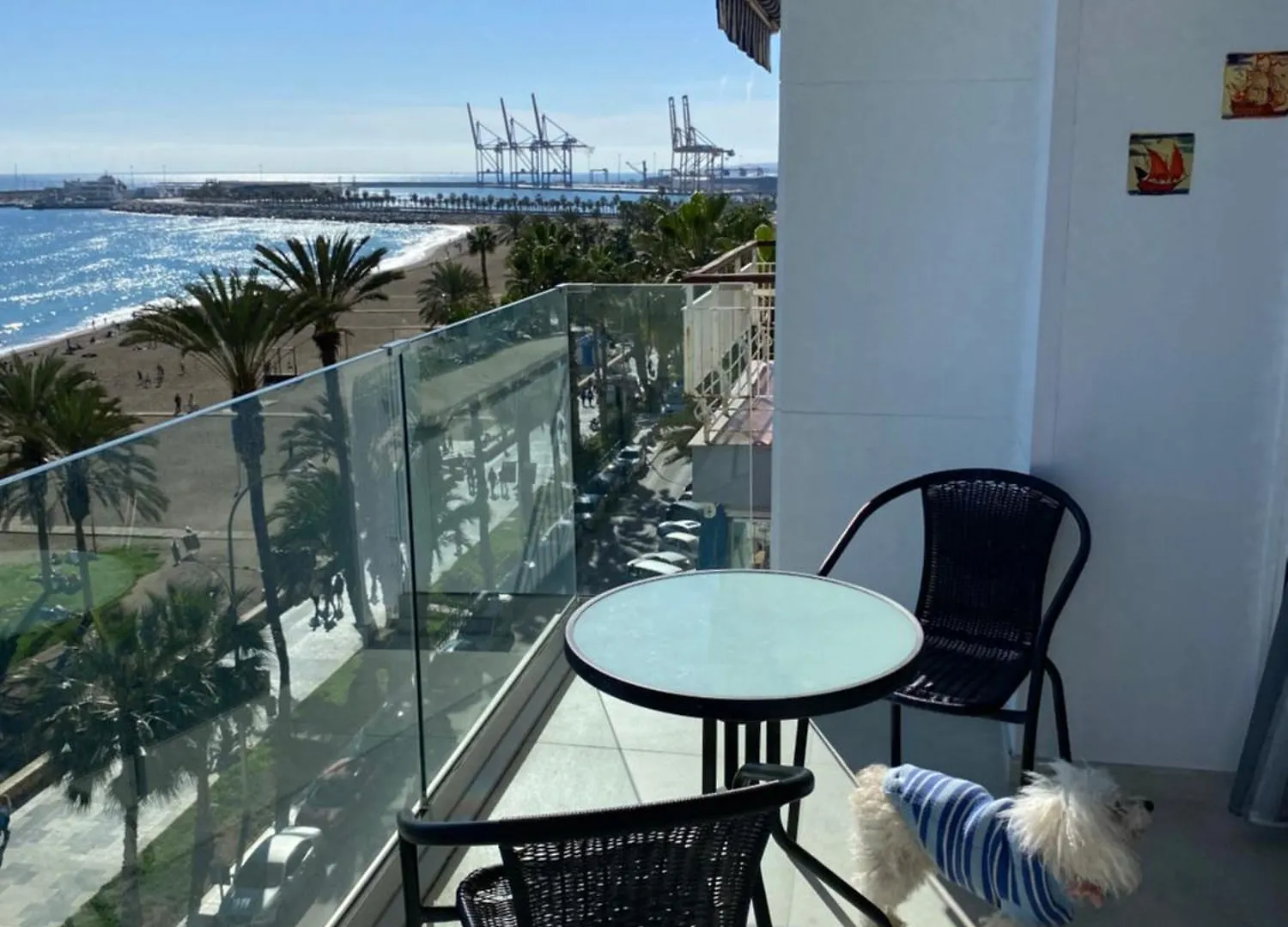 Playa Malagueta Vistas Frontal Al Mar Con 2 Dormitorios Málaga Apartamento
